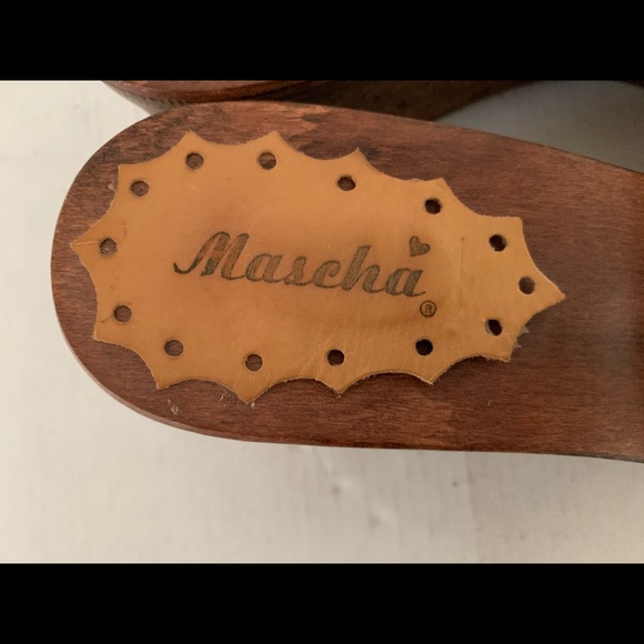 Natural tan color real leather sandals light wedges laser cut design Eu 40 US 10 - Picture 6 of 8